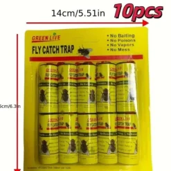 Discount OBOSOE Flugfälla flugfångare flugpapper rulle 10-pack Skadedjursfällor