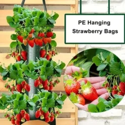 Discount OBOSOE Hängande Odlingspåse/Odlingsväska - 8-håls Vertikal Jordlös Odling, Perfekt för Jordgubbar Kit För Växt- & Örtplantering