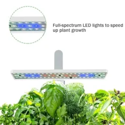 Best OBOSOE Hydroponisk Odlingssystem – Inomhus Trädgård med LED-växtljus & 16H Smart Timer Kit För Växt- & Örtplantering