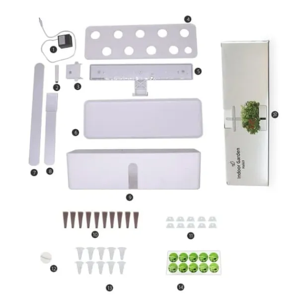Best OBOSOE Hydroponisk Odlingssystem – Inomhus Trädgård med LED-växtljus & 16H Smart Timer Kit För Växt- & Örtplantering