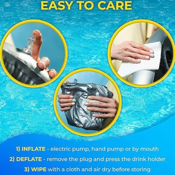 Hot OBOSOE Inflatable Drink Holder för Pool och Badkar – Flytande matbricka,Perfekt för Sommarens Pooltillbehör Pool- & Spatillbehör