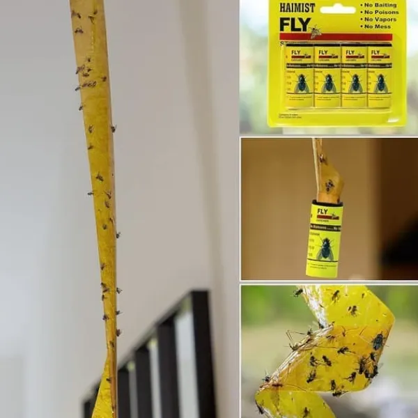 OBOSOE 16-pack Flugfälla flugfångare flugpapper rulle
