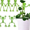 OBOSOE 5-pack Groda Växtstöd, Söt Grodväxtställ Krukhållare för Inomhus & Utomhus Dekoration