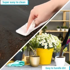 Outlet OBOSOE Planteringsmatta/krukbrickor/Krukfat - Skyddsduk för Omplantering (75x75 cm), Vattentät & Vikbar Krukor & Växtbehållare