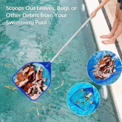 Best OBOSOE Poolhåv/Poolskummarhåv/Håv med Teleskopisk Stålstång - 160 cm Utdragbar Lövskummar för Pool & Spa | Till Under- & Uppbyggd Pool, Damm & Bastu | CDON Pool- & Spatillbehör