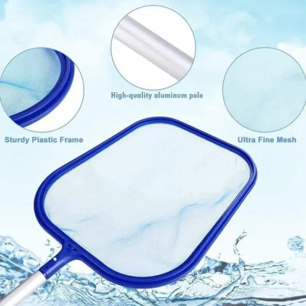 Best OBOSOE Poolhåv/Poolskummarhåv/Håv med Teleskopisk Stålstång - 160 cm Utdragbar Lövskummar för Pool & Spa | Till Under- & Uppbyggd Pool, Damm & Bastu | CDON Pool- & Spatillbehör