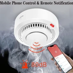 Hot OBOSOE Smart WiFi-brandvarnare – Trådlös rökdetektor med appnotis (batteri ingår ej) Rök- & Koloxiddetektorer