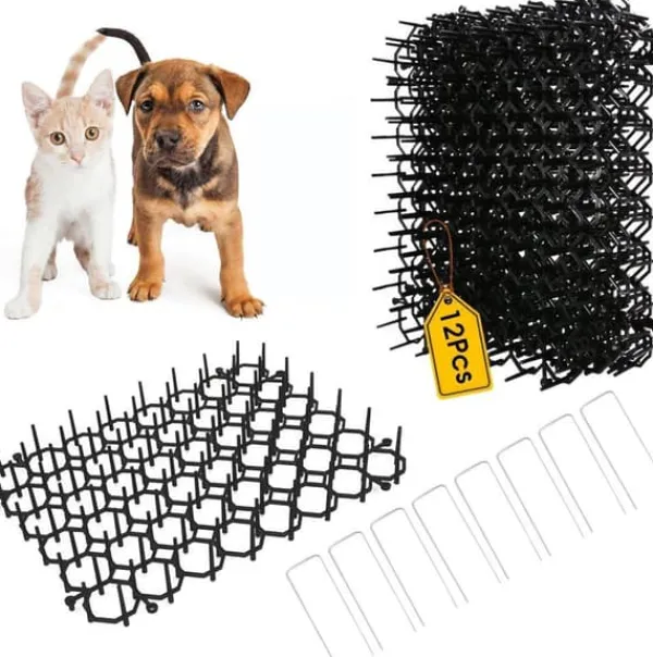 Sale OBOSOE Taggnät Mot Katter - 12 st Kattskrämmande Mattor 20x15 cm • Djuravvisande med Spetsar • Skyddar Trädgårdar & Möbler Insektsmedel & Djuravvisande Medel