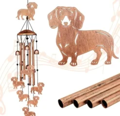 Discount OBOSOE Tax Vindspel för Utomhusbruk – Metall Wind Chimes, Trädgårdsdekoration & Gåva för Hundälskare Vinddekoration
