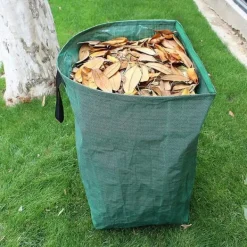 Discount OBOSOE trädgård avfall påse med handtag, bladpåsar, gräsmatta skärning, vikbara robusta trädgård avfall påsar för gräs, blad, häck blad Trädgårdskorgar