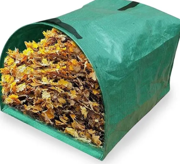 Discount OBOSOE trädgård avfall påse med handtag, bladpåsar, gräsmatta skärning, vikbara robusta trädgård avfall påsar för gräs, blad, häck blad Trädgårdskorgar