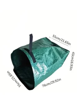 Discount OBOSOE trädgård avfall påse med handtag, bladpåsar, gräsmatta skärning, vikbara robusta trädgård avfall påsar för gräs, blad, häck blad Trädgårdskorgar