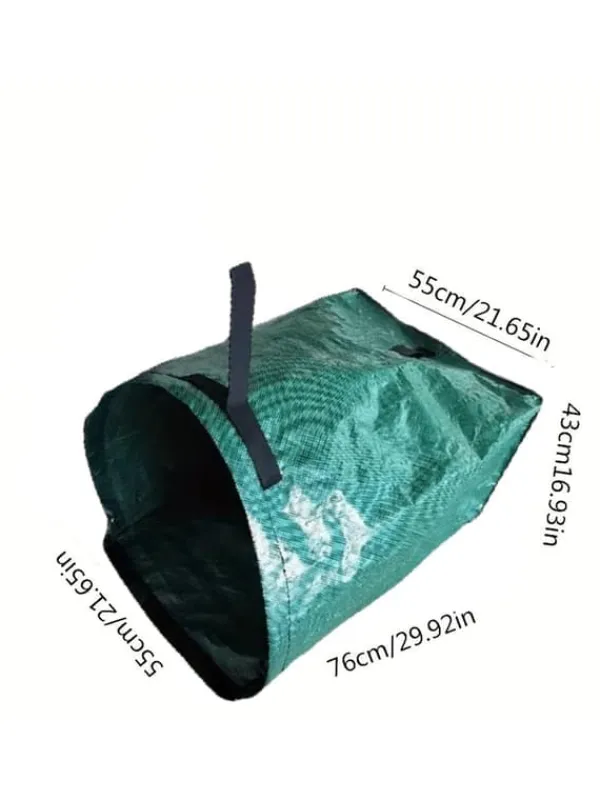 Discount OBOSOE trädgård avfall påse med handtag, bladpåsar, gräsmatta skärning, vikbara robusta trädgård avfall påsar för gräs, blad, häck blad Trädgårdskorgar