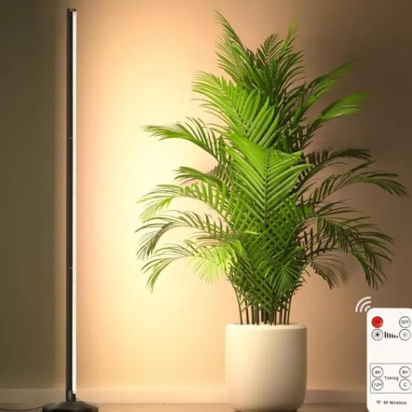 OBOSOE Växtlampa Inomhus 165cm - Fullspektrum LED Växtljus med Timer & 10 Dimningsnivåer - Stående Växtlampa för Växthus med Hängbeslag