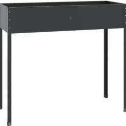 Outlet Odlingslåda antracit 100,5x40,5x90 cm galvaniserat stål Planteringsbänkar