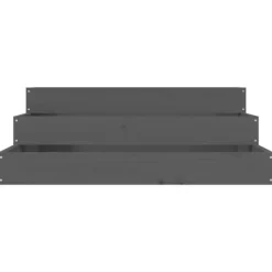 Discount Odlingslåda grå 78x78x27 cm massiv furu Planteringsbänkar