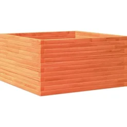 Online Odlingslåda i massiv furu - Trädgårdsbänk | Färg: Vaxbrun | Storlek: 90x90x46 cm Planteringsbänkar