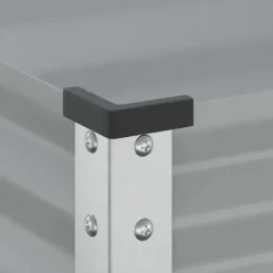 Odlingslåda i stål - Väderbeständig planteringslåda | Färg: Grå | Storlek: 100x41x90 cm