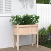 vidaXL Odlingslåda med ben 70x31x70 cm massiv furu