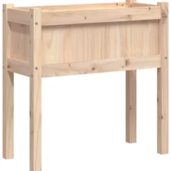 vidaXL Odlingslåda med ben 70x31x70 cm massiv furu