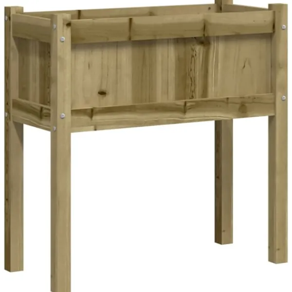Online Odlingslåda med ben 70x31x70 cm impregnerat furu Planteringsbänkar