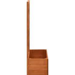Sale Odlingslåda med spaljé orange 50x25x90 cm massivt granträ Planteringsbänkar
