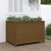 vidaXL Odlingslåda på ben 119,5x82,5x78 cm honungsbrun massiv furu