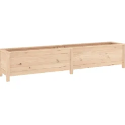 vidaXL Odlingslåda på ben 199,5x40x39 cm massiv furu