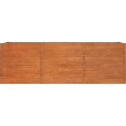Best Odlingslåda rostig 240x80x77 cm rosttrögt stål Planteringsbänkar