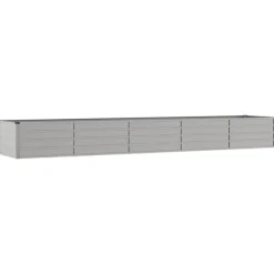vidaXL Odlingslåda rostig 400x80x45 cm rosttrögt stål
