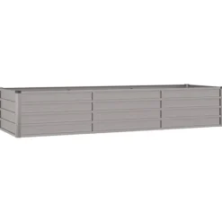 vidaXL Odlingslåda rostig 240x80x45 cm rosttrögt stål