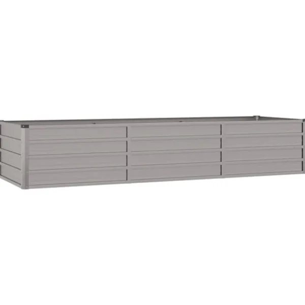 vidaXL Odlingslåda rostig 240x80x45 cm rosttrögt stål