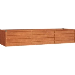 vidaXL Odlingslåda rostig 240x80x45 cm rosttrögt stål
