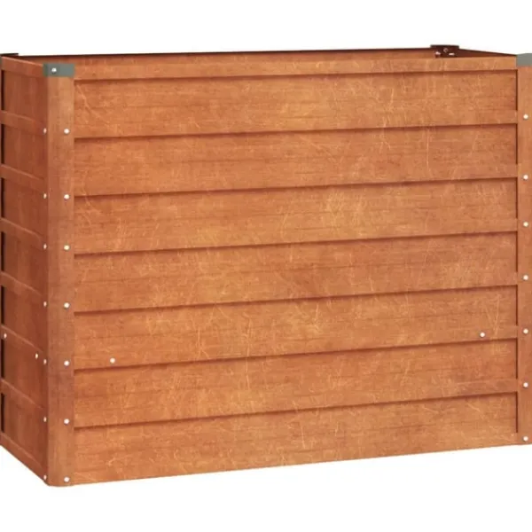 vidaXL Odlingslåda rostig 100x40x77 cm rosttrögt stål