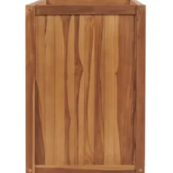 vidaXL Odlingslåda upphöjd 100x50x70 cm massivt teakträ