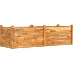 vidaXL Odlingslåda upphöjd 160x60x44 cm massivt akaciaträ
