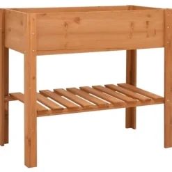 Clearance Odlingslåda 88x43x80 cm granträ Planteringsbänkar