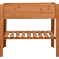 Clearance Odlingslåda 88x43x80 cm granträ Planteringsbänkar