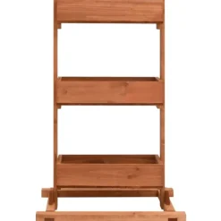 Clearance Odlingslåda 52x30x78 cm granträ Planteringsbänkar