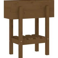 vidaXL Odlingslåda 62x30x69 cm honungsbrun massiv furu