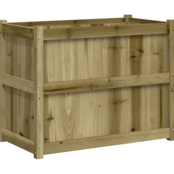 vidaXL Odlingslåda 90x50x70 cm impregnerat furu