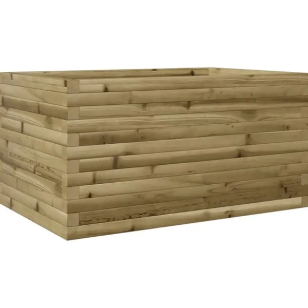 vidaXL Odlingslåda 90x60x46 cm impregnerat furu
