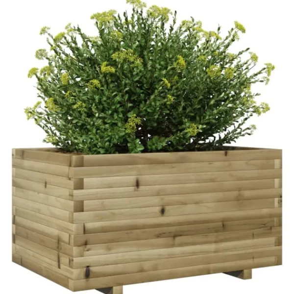 vidaXL Odlingslåda 90x60x49,5 cm impregnerat furu