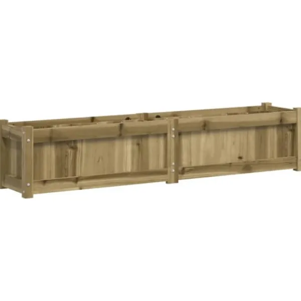 vidaXL Odlingslåda 150x31x31 cm impregnerat furu