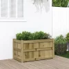vidaXL Odlingslåda 90x50x50 cm impregnerat furu