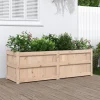 vidaXL Odlingslåda 150x50x50 cm massiv furu