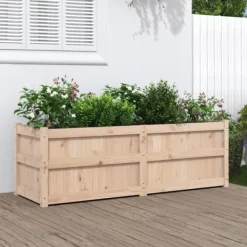 vidaXL Odlingslåda 150x50x50 cm massiv furu