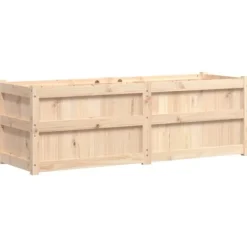 vidaXL Odlingslåda 150x50x50 cm massiv furu
