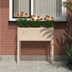 Best Odlingslåda 78x40x81 cm massiv furu - Odlingslåda Upphöjd - Odlingslådor Upphöjda - Home & Living Planteringsbänkar