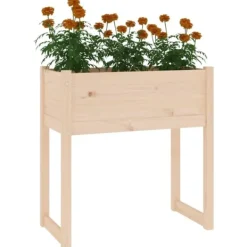 Best Odlingslåda 78x40x81 cm massiv furu - Odlingslåda Upphöjd - Odlingslådor Upphöjda - Home & Living Planteringsbänkar